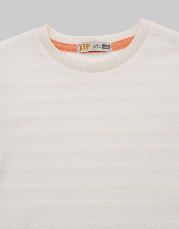 JSP BABY Girl Short Sleeve Textured Tee