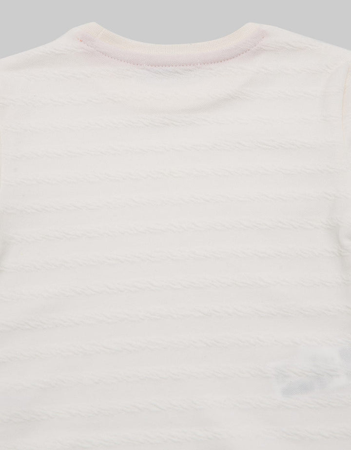 JSP BABY Girl Short Sleeve Textured Tee