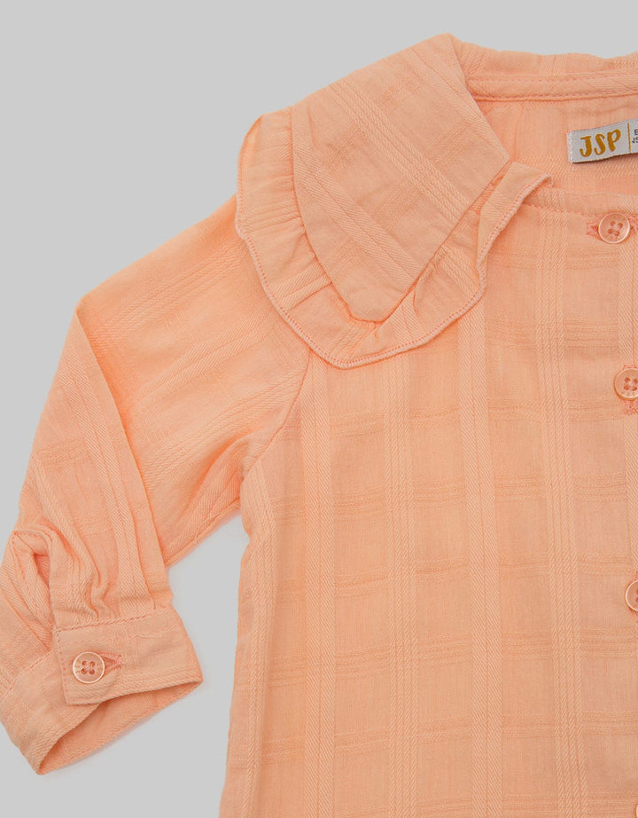 JSP BABY Girl Long Seeve Blouse With Buttons