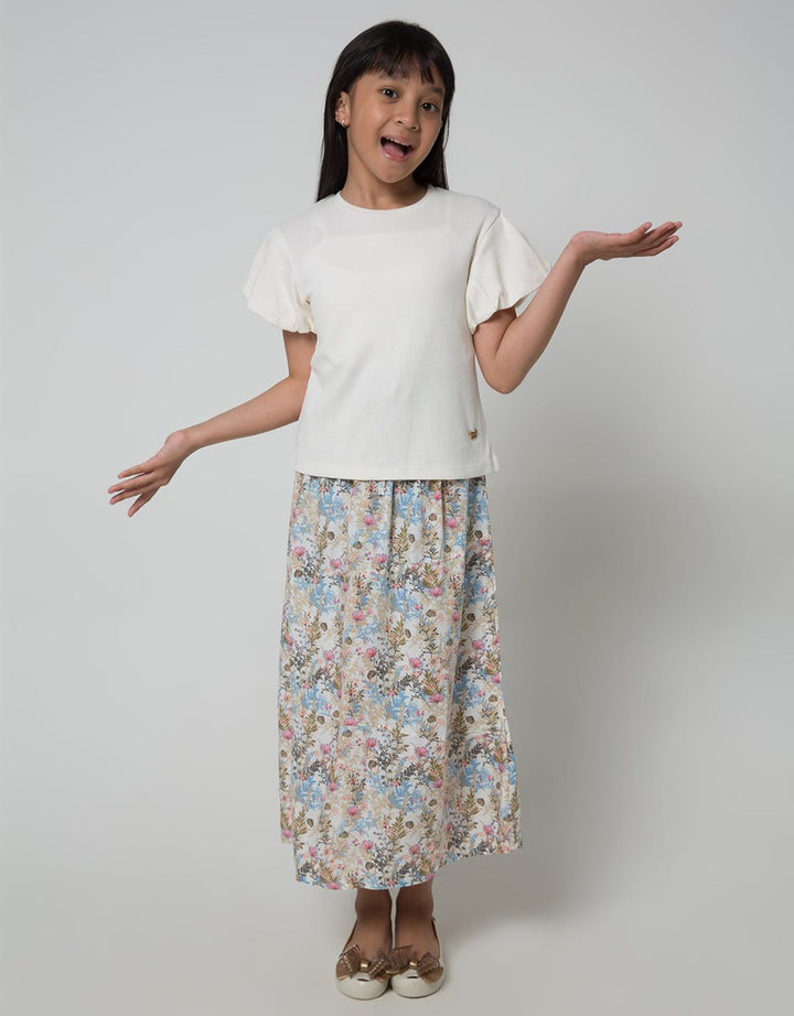 Jsp Girl Baloon Sleeve Plain T-shirt for Girls