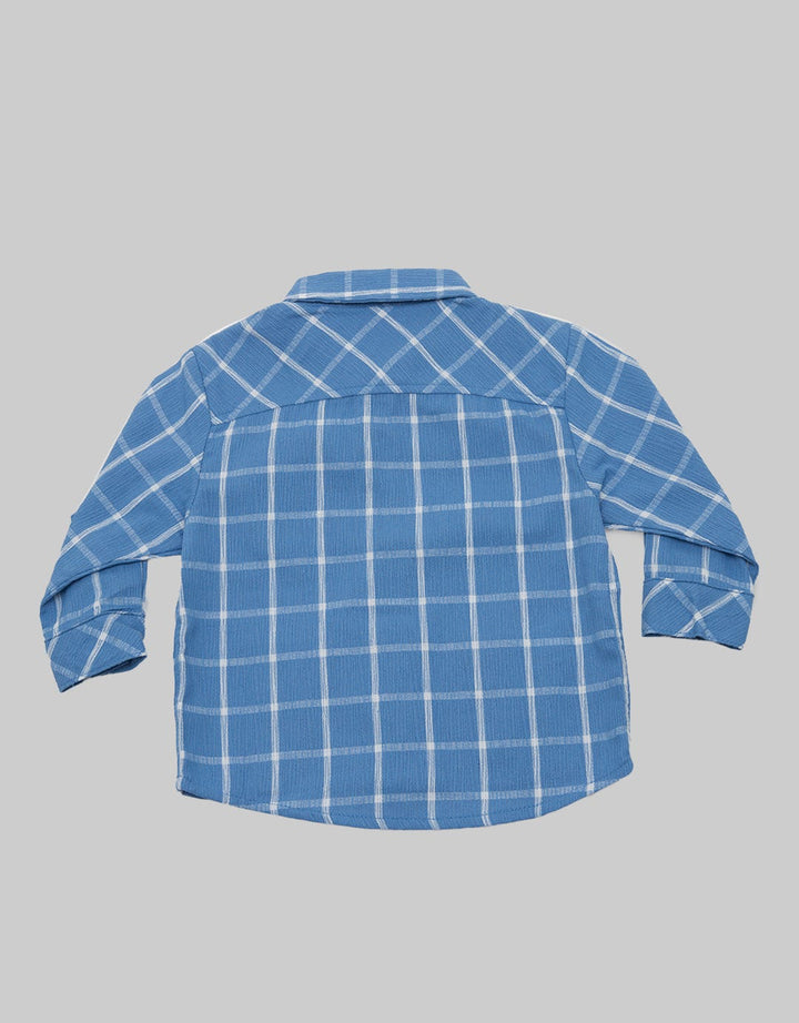 JSP BABY Plaid Casual Kemeja Anak Laki-laki