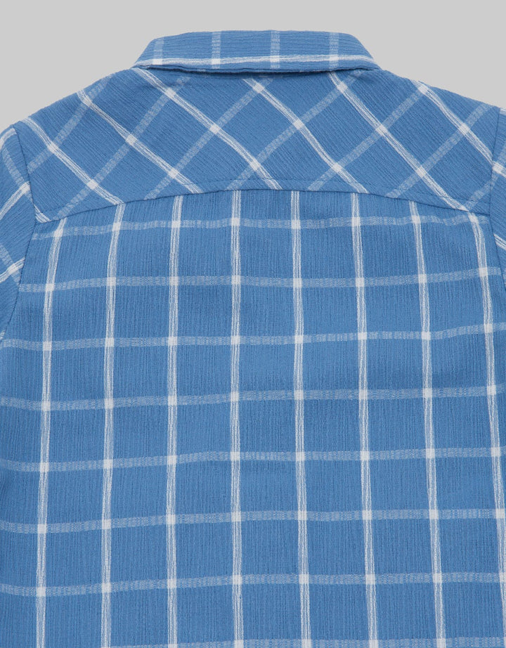 JSP BABY Plaid Casual Kemeja Anak Laki-laki