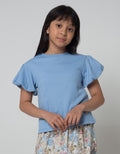 Jsp Girl Baloon Sleeve Plain Kaos Anak Perempuan