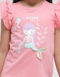Little M Mermaid Ocean Girls T-Shirt