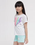 Little M Short Sleeve T-Shirt Print Happy