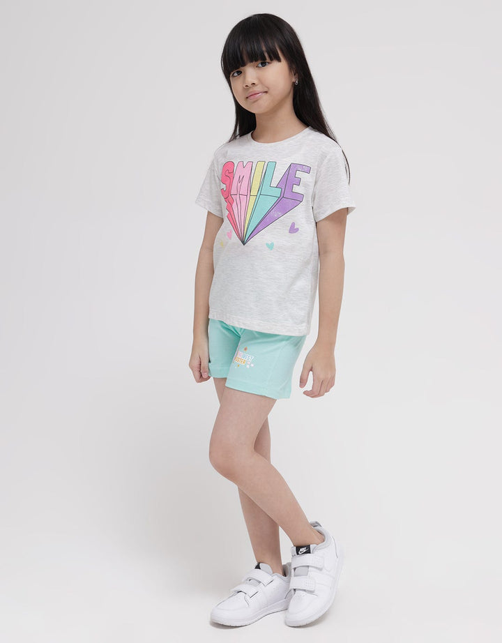 Little M Short Sleeve T-Shirt Print Happy