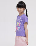 Little M Short Sleeve T-Shirt Print Happy Girl Friday Happy