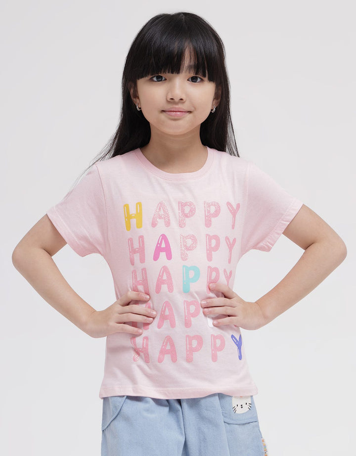 Little M Short Sleeve T-Shirt Happy 4