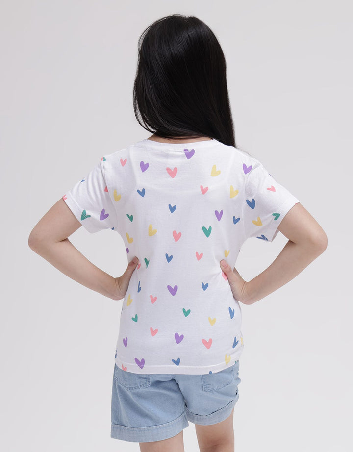 Little M Short Sleeve T-Shirt Print Happy Hati Shine Bright