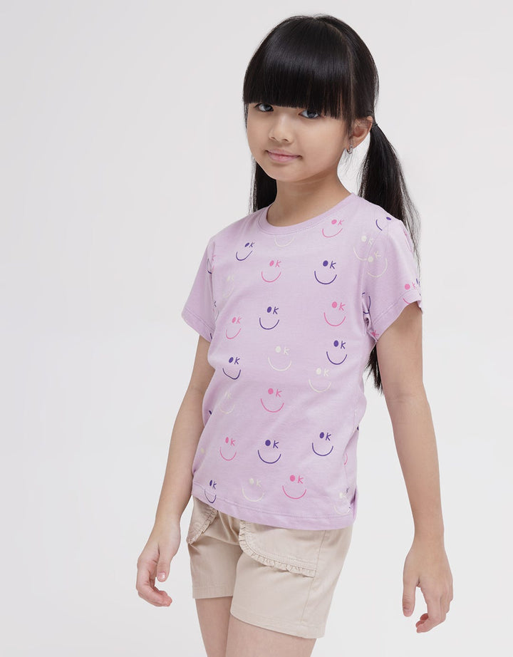 Little M Short Sleeve T-Shirt Print Happy Smile