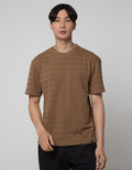 Details Short Sleeve T-Shirt R Neck Texture Regular Fit
