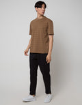 Details Short Sleeve T-Shirt R Neck Texture Regular Fit