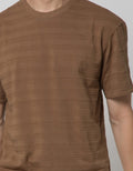 Details Short Sleeve T-Shirt R Neck Texture Regular Fit