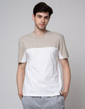 Details Short Sleeve T-Shirt R Neck Cut And Sewn Print