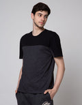 Details Short Sleeve T-Shirt R Neck Cut And Sewn Print