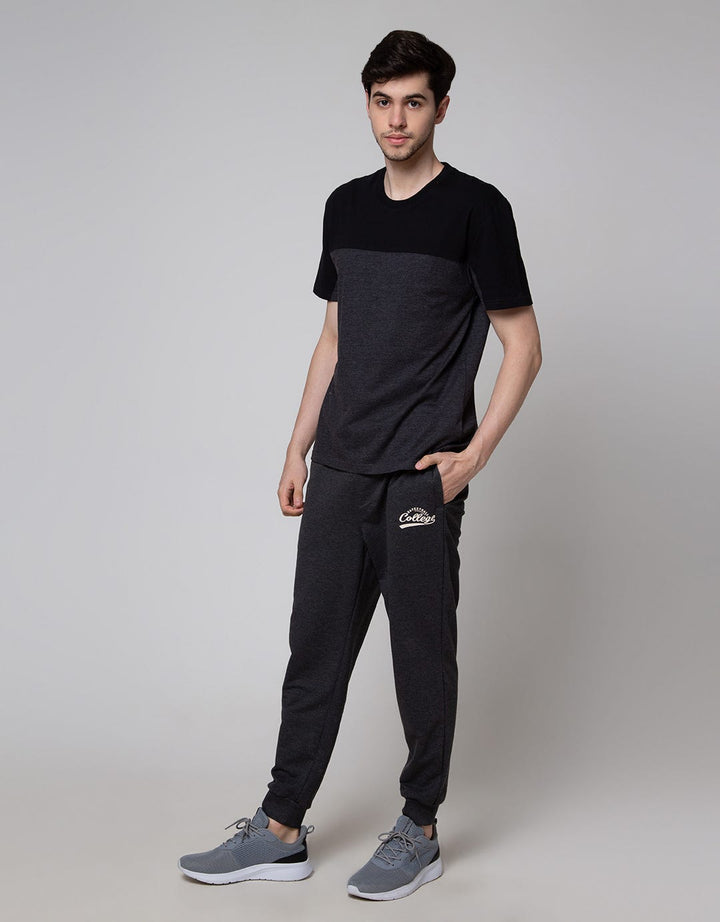Details Short Sleeve T-Shirt R Neck Cut And Sewn Print