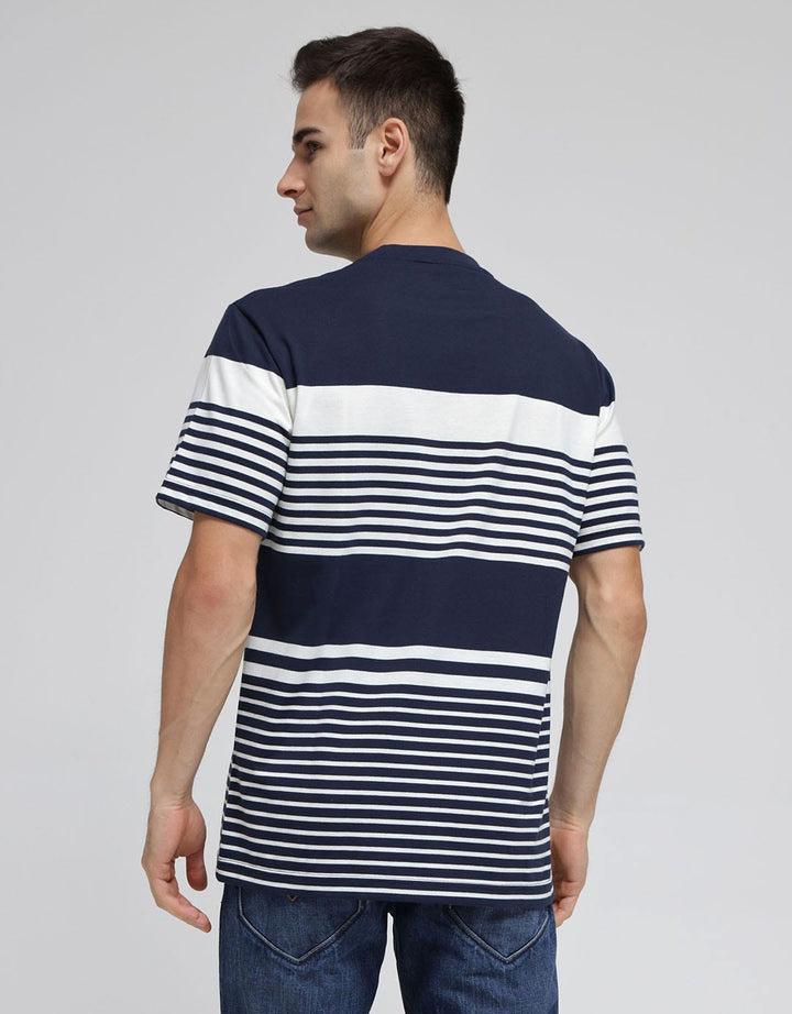 Details Yarndyed Stripe Kaos Pria