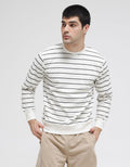 Details Sweatshirt Jumper Texture Ottoman Stripes