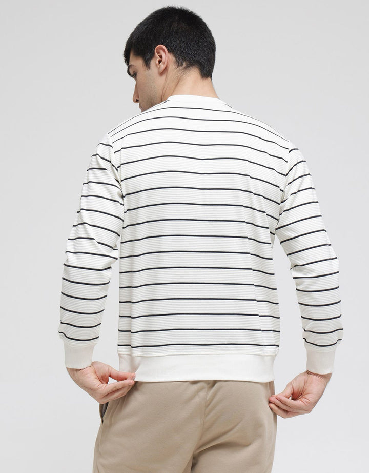Details Sweatshirt Jumper Texture Ottoman Stripes
