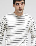 Details Sweatshirt Jumper Texture Ottoman Stripes