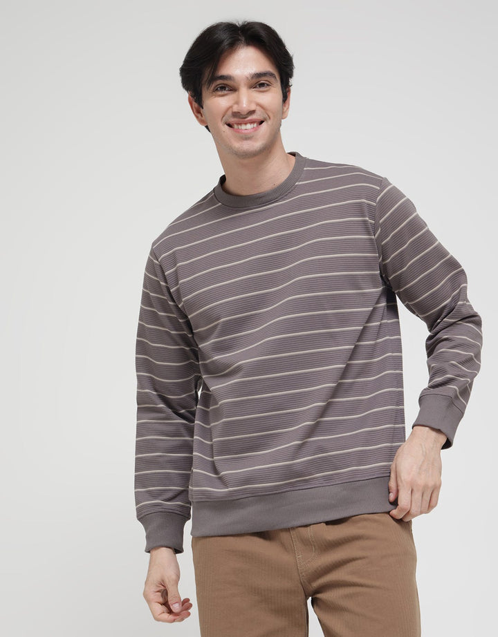 Details Sweatshirt Jumper Texture Ottoman Stripes