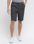 Details of Short Pants Relax Elastic Twill Texture Regular Fit