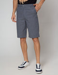 Details Short Pants Crop Zipper Linen Look Reguler Fit