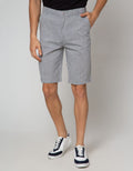 Details Short Pants Crop Zipper Linen Look Reguler Fit