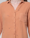 Connexion Double Cotton Embro Women's Shirt