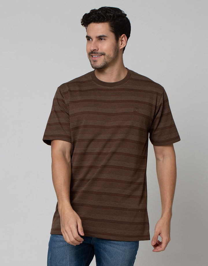 Cole Short Sleeve T-Shirt Stitch Dot Stripe Fabric