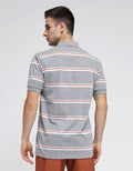 Cole Contras Stripe Polo Shirt Pria