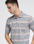 Cole Contras Stripe Polo Shirt Pria