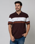 Cole Stripe Chest Mix Polo Shirt Pria