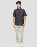 Cole Short Sleeve Shirt Solid With Texture