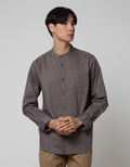 Cole Placket Mandarin Collar Baju Koko Pria