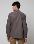 Cole Placket Mandarin Collar Baju Koko Pria