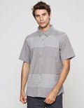Cole Stripe Combi Kemeja Lengan Pendek Pria