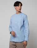 Cole Long Sleeve Shirt Full Placket Mandarin Collar