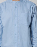 Cole Long Sleeve Shirt Full Placket Mandarin Collar