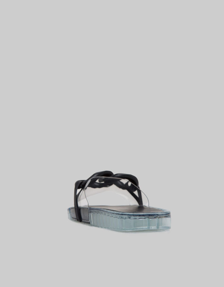 Details Slipper Transparent Sandal Wanita