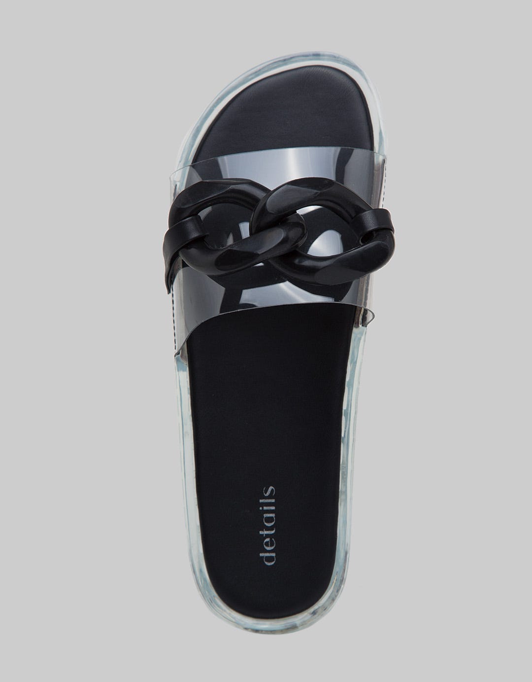 Details Slipper Transparent Sandal Wanita