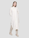 Cardinal Girl Stripe Print Kemeja Tunik Wanita