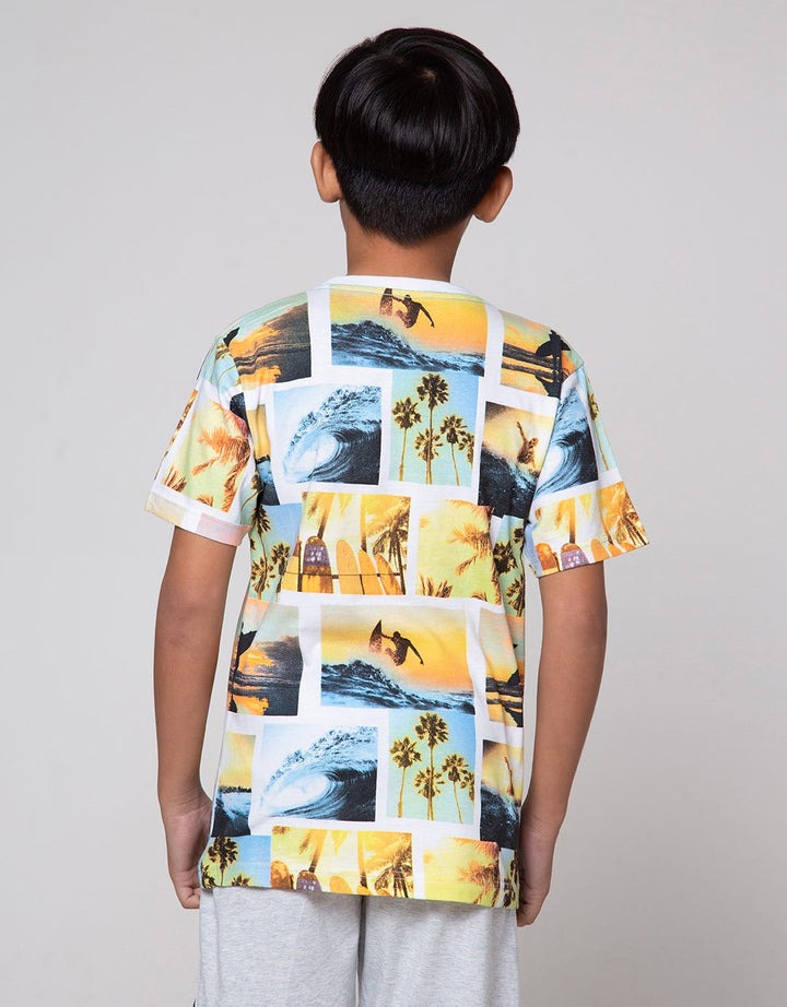 Nevada Short Sleeve T-Shirt Print Sunset