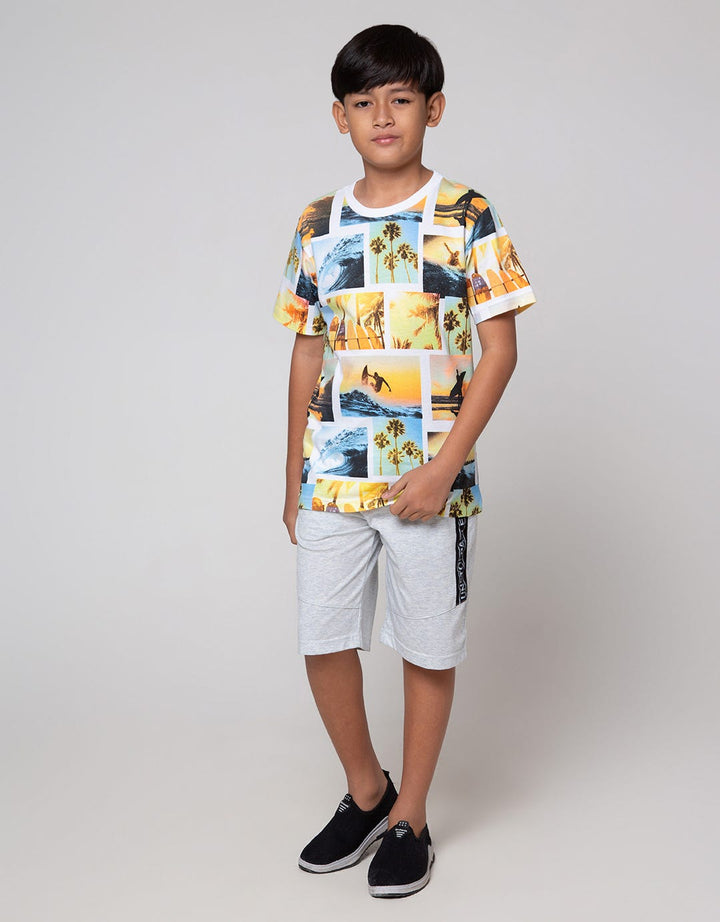 Nevada Short Sleeve T-Shirt Print Sunset