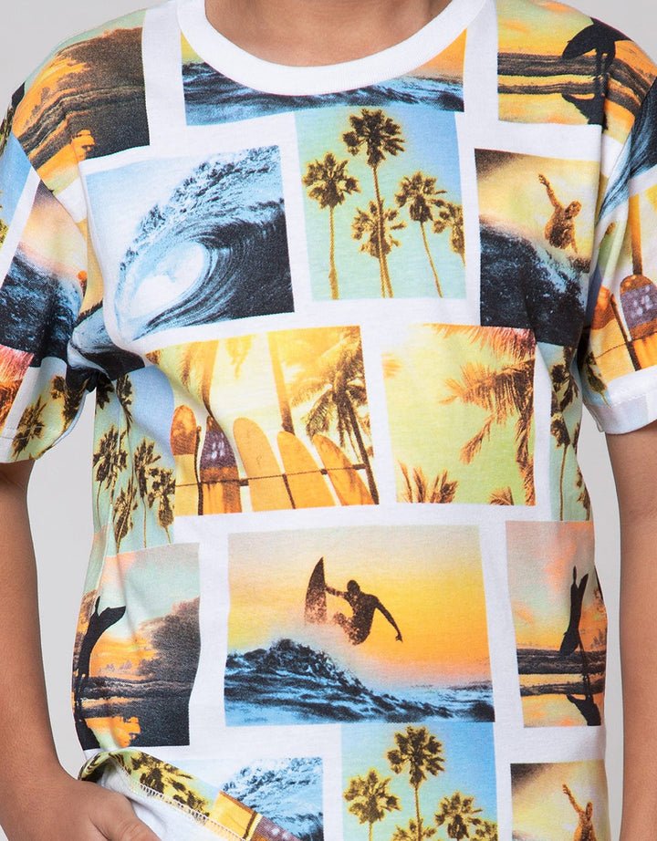 Nevada Short Sleeve T-Shirt Print Sunset