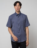 Cole Short Sleeve Shirt Regular Texture Diagonal