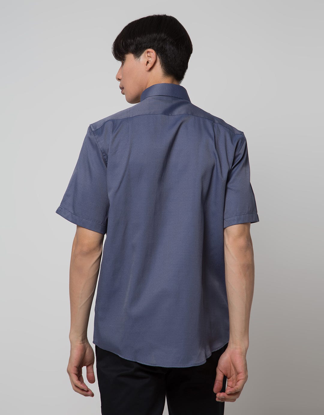 Cole Short Sleeve Shirt Regular Texture Diagonal