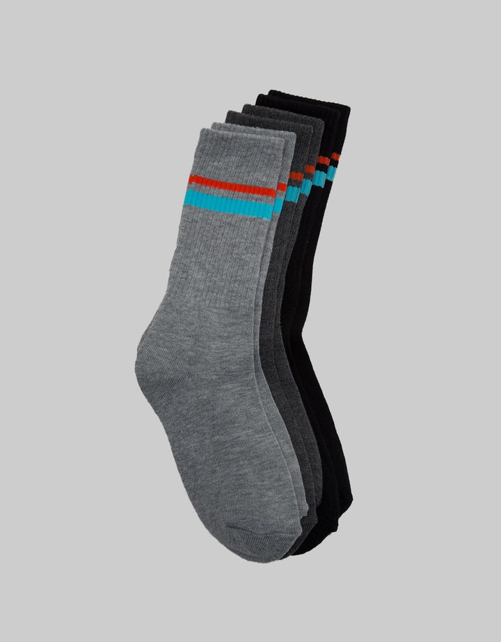 Cole Strip Sport Quarter Socks Pack of 3 Men