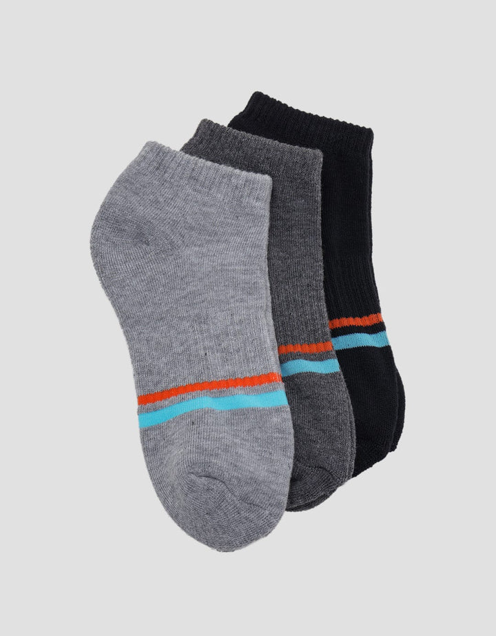Cole Socks Sport Strip Blue 3Pk Ankle Cspstrip