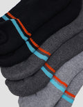 Cole Socks Sport Strip Blue 3Pk Ankle Cspstrip